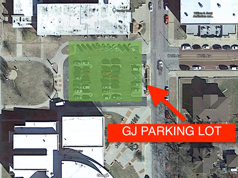 Galle-Johnson parking lot access points