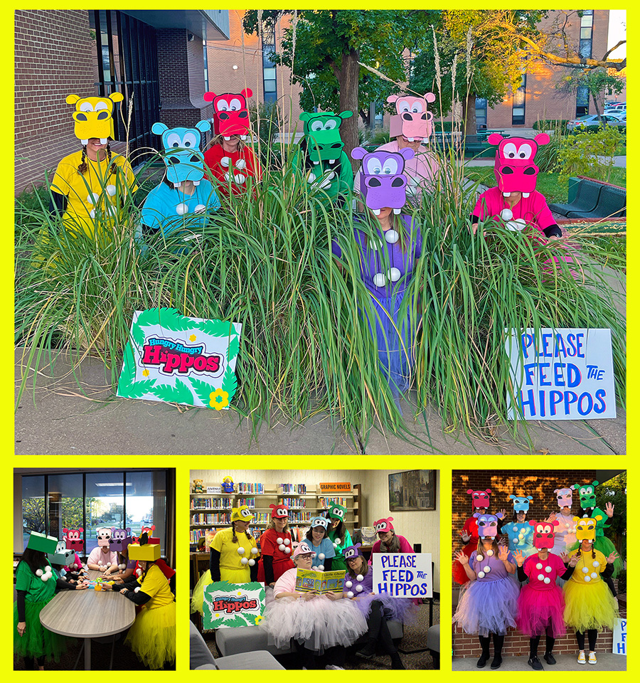 Hungry Hungry Hippos collage