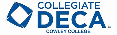 Logo for the Cowley College Chapter of Collegiate DECA