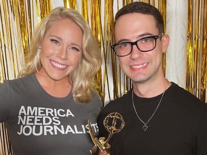 Trevor Reichle at the Emmy awards