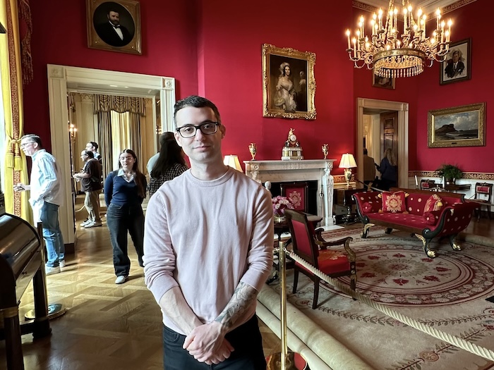 Trevor Reichle visiting the White House