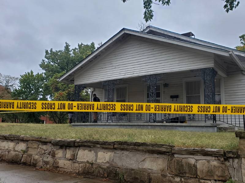 picture of a house under investigation 