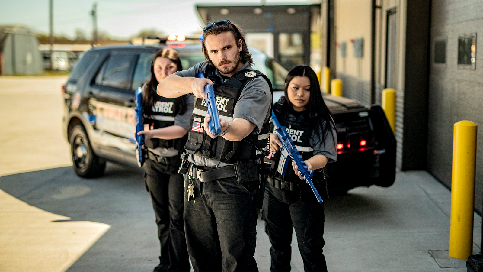 student patrol practicing