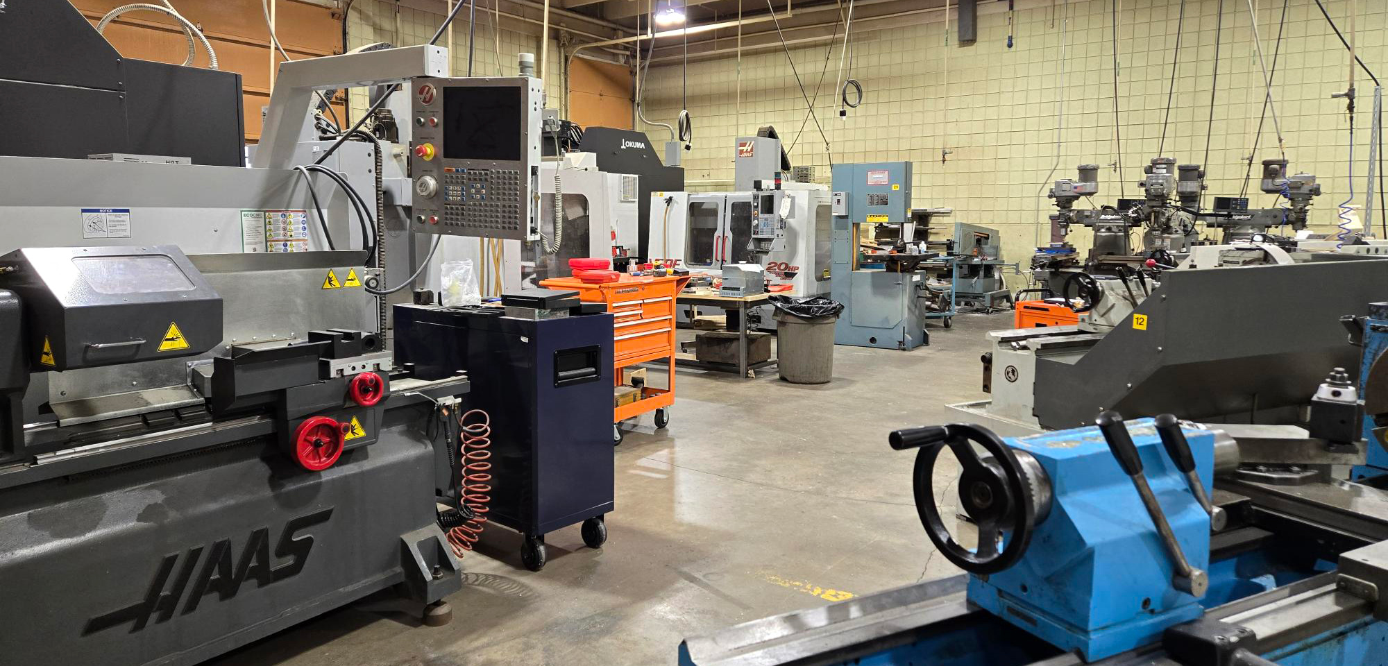 machining and manufacturing technology shop floor