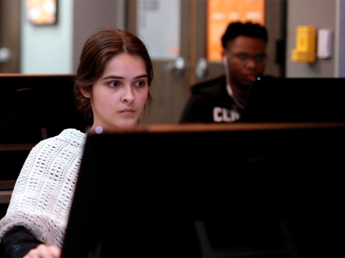 cowley college students in class